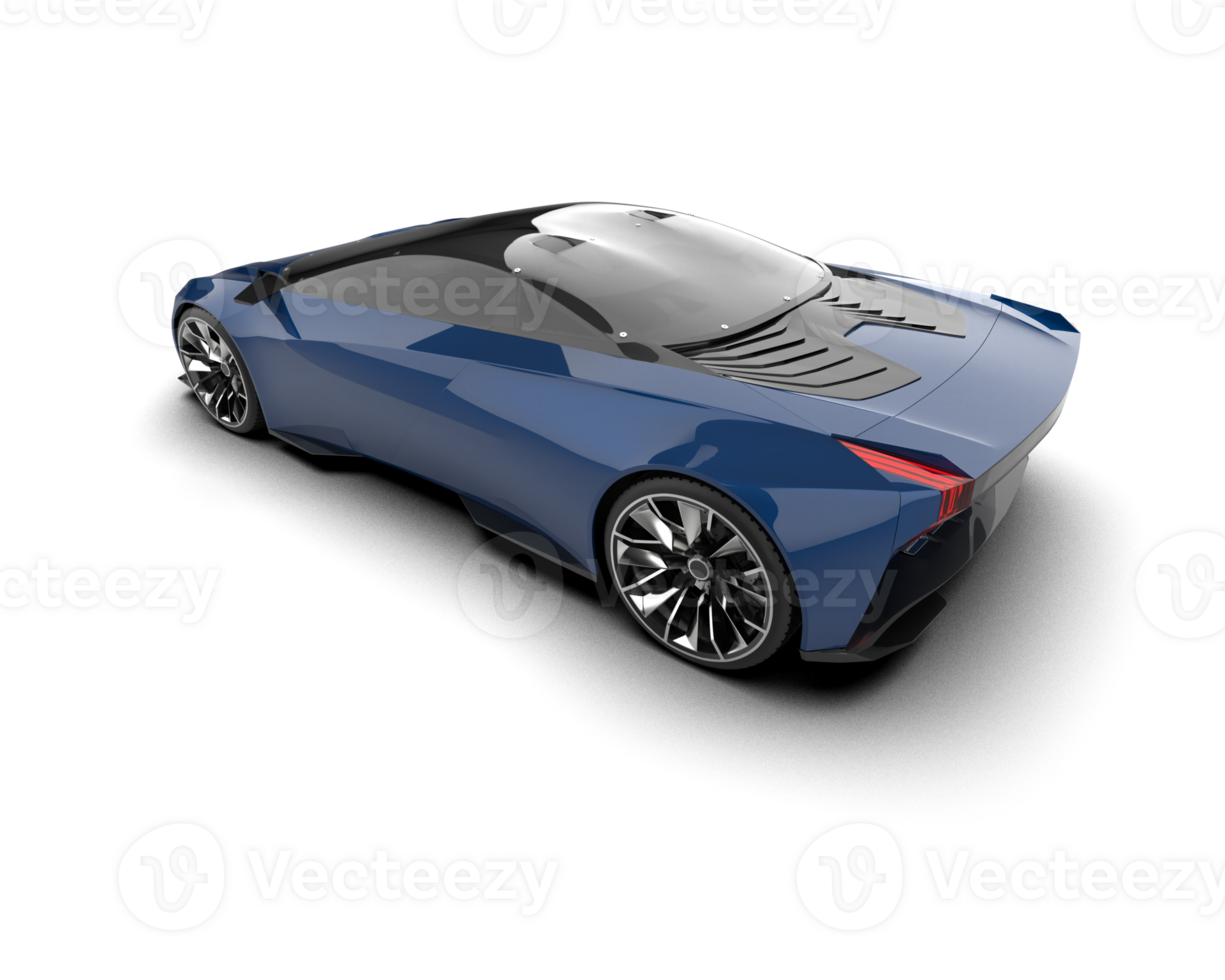 Realistic sport car isolated on background. 3d rendering - illustration png