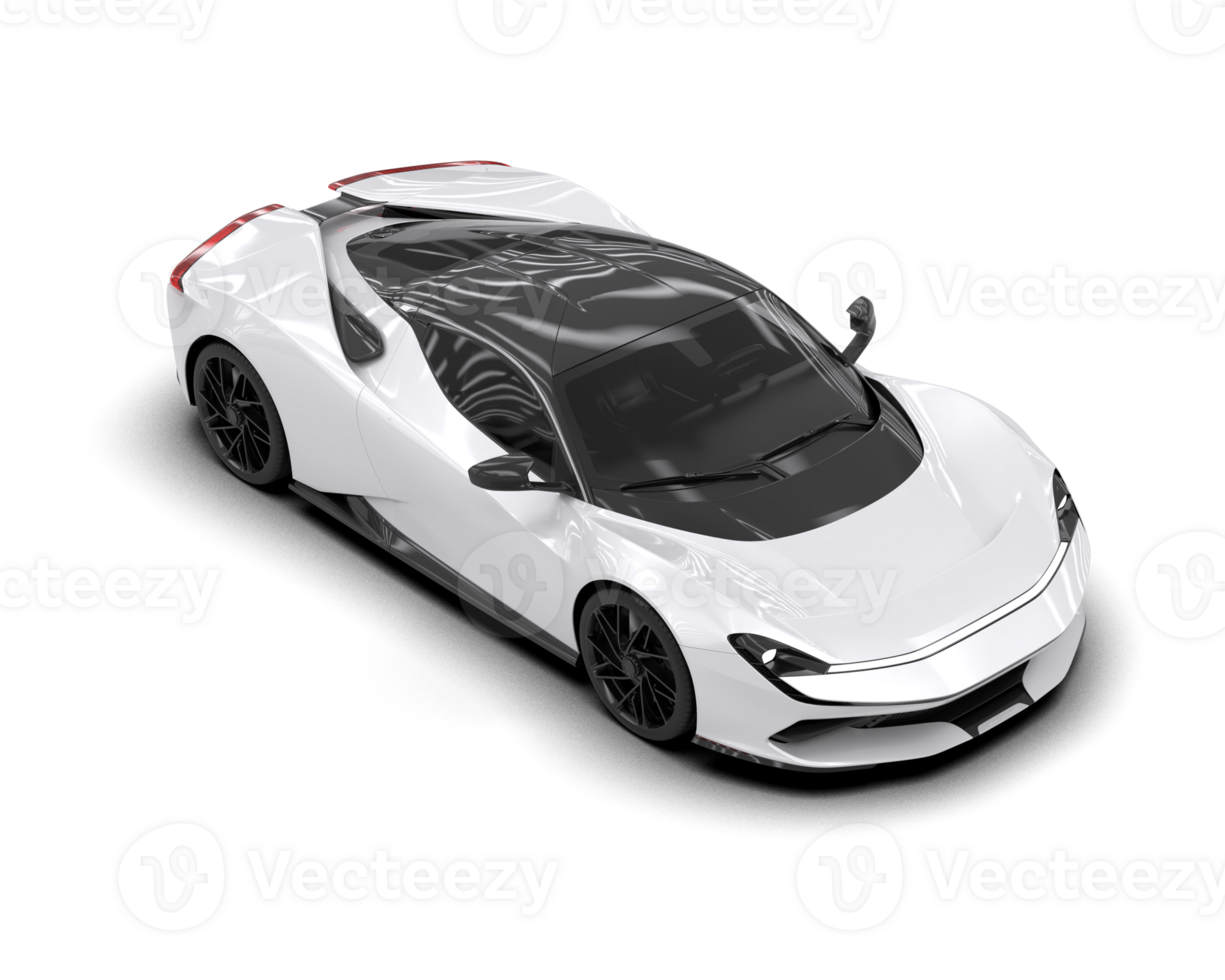 Realistic sport car isolated on background. 3d rendering - illustration png