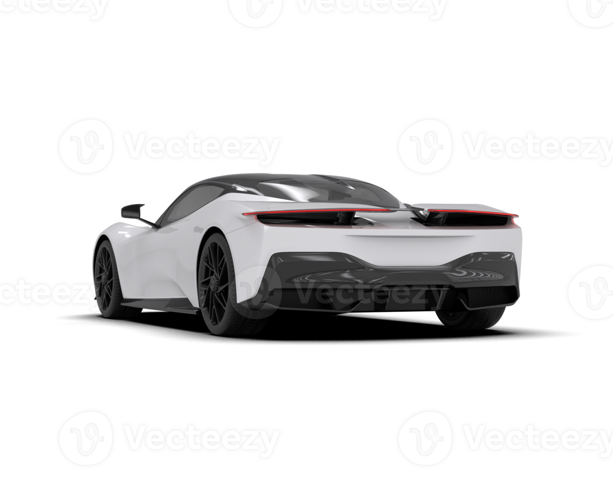 Realistic sport car isolated on background. 3d rendering - illustration png