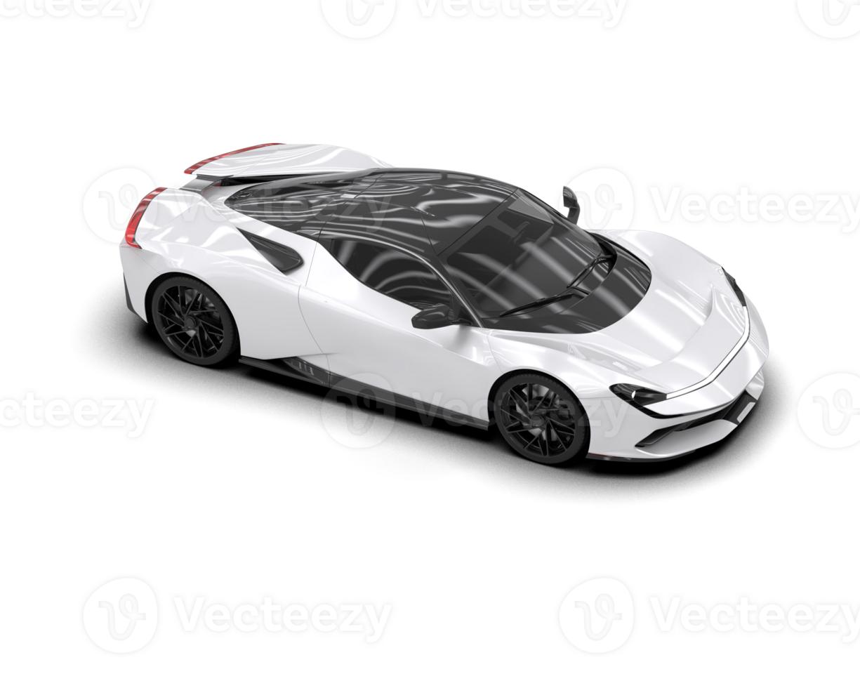 Realistic sport car isolated on background. 3d rendering - illustration png