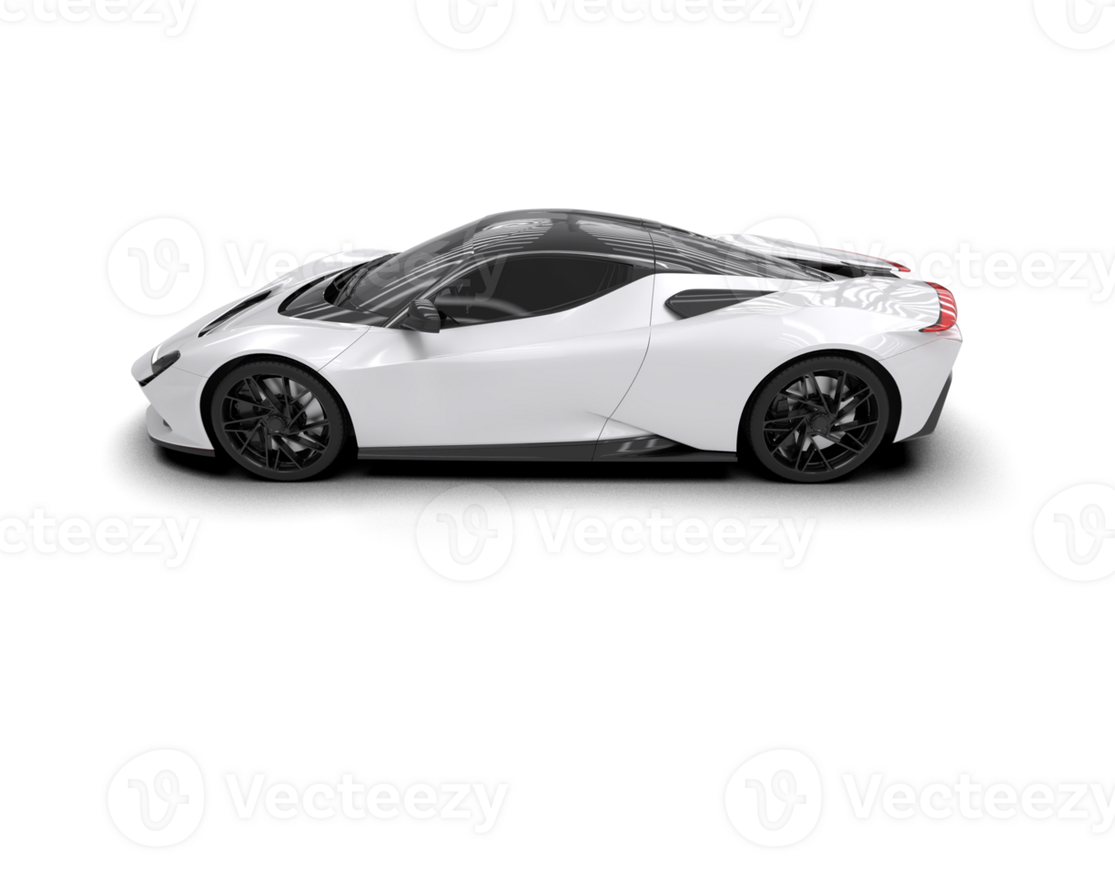 Realistic sport car isolated on background. 3d rendering - illustration png