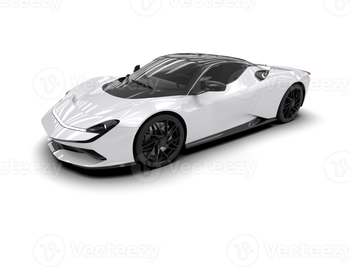 Realistic sport car isolated on background. 3d rendering - illustration png