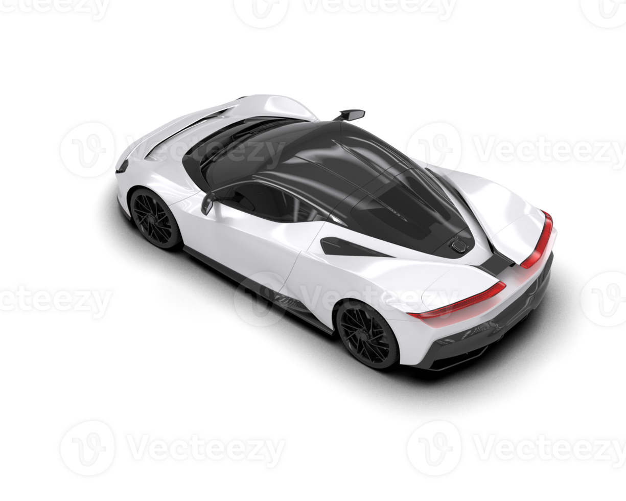 Realistic sport car isolated on background. 3d rendering - illustration png