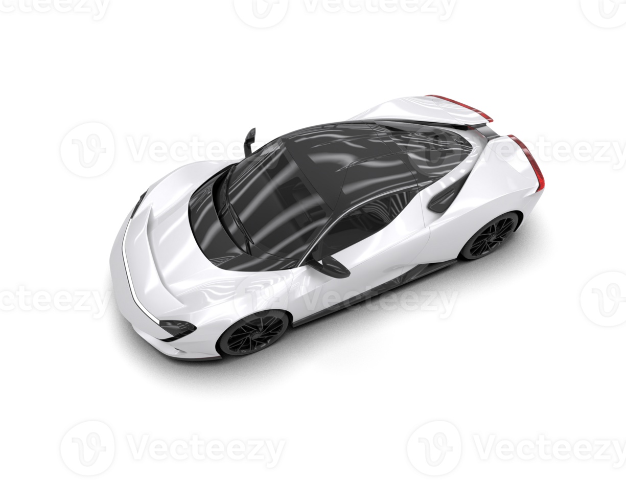 Realistic sport car isolated on background. 3d rendering - illustration png
