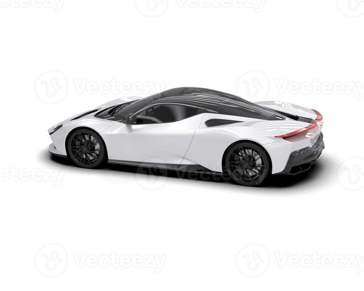 Realistic sport car isolated on background. 3d rendering - illustration png