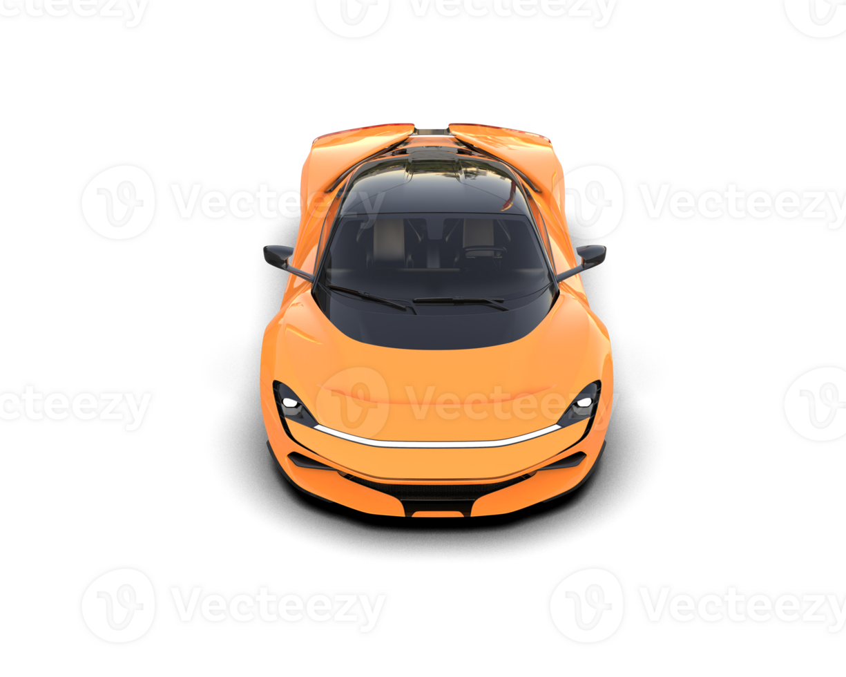 Realistic sport car isolated on background. 3d rendering - illustration png