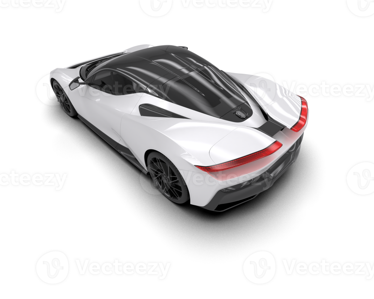 Realistic sport car isolated on background. 3d rendering - illustration png