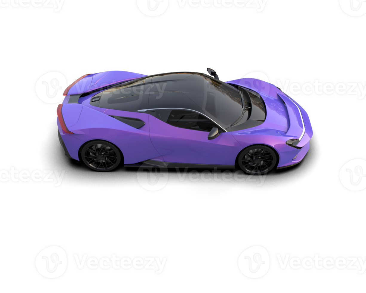 Realistic sport car isolated on background. 3d rendering - illustration png