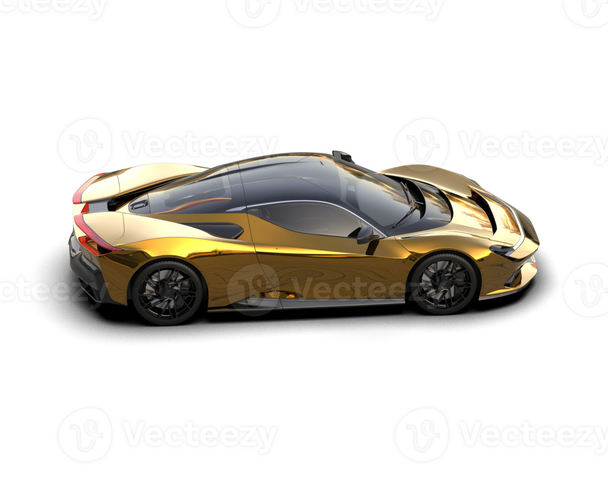 Realistic sport car isolated on background. 3d rendering - illustration png