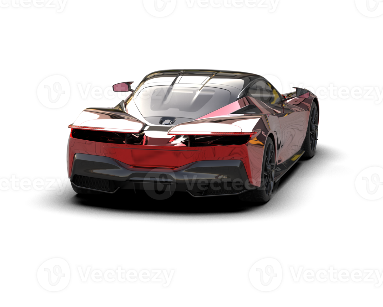 Realistic sport car isolated on background. 3d rendering - illustration png