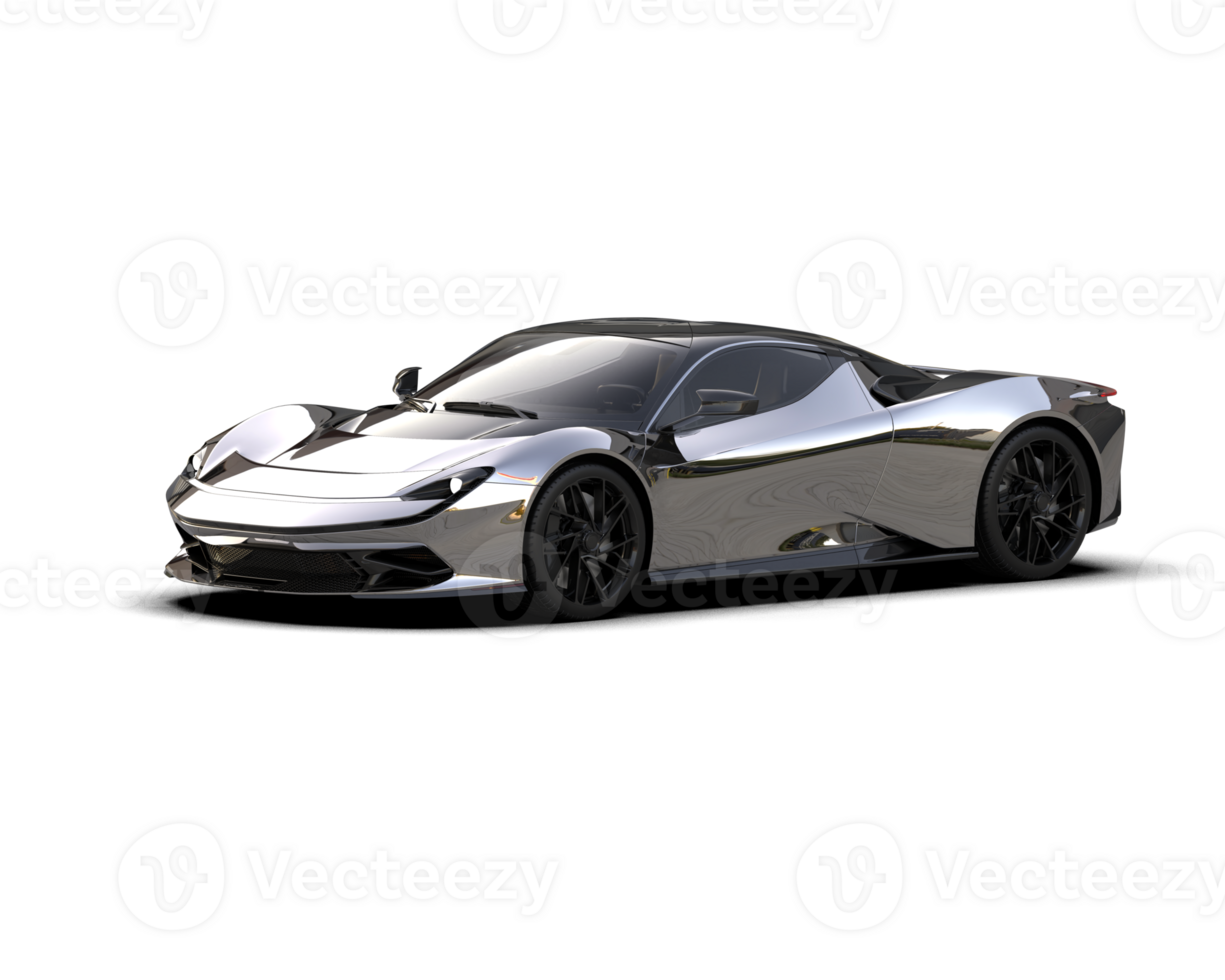 Realistic sport car isolated on background. 3d rendering - illustration png