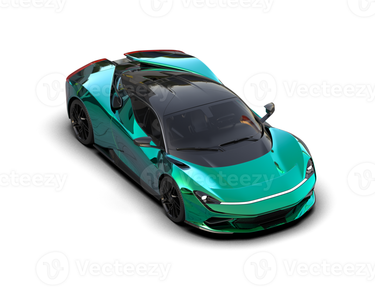 Realistic sport car isolated on background. 3d rendering - illustration png