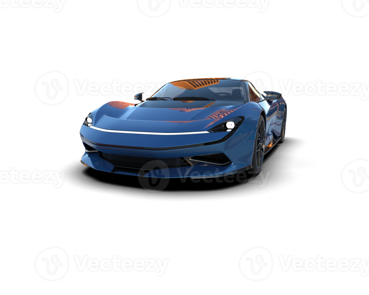 Realistic sport car isolated on background. 3d rendering - illustration png