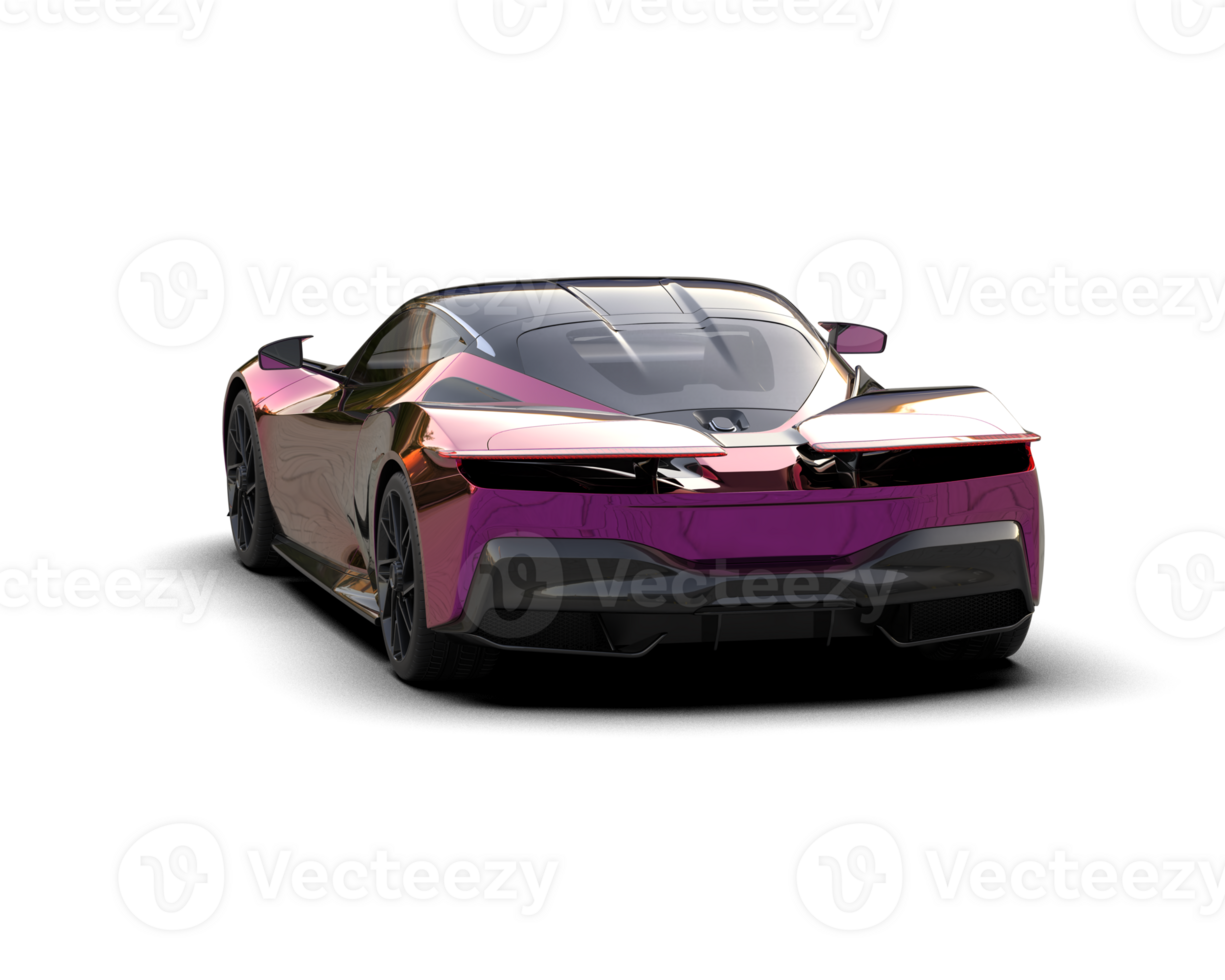 Realistic sport car isolated on background. 3d rendering - illustration png
