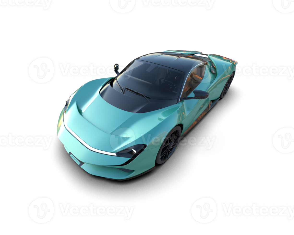 Realistic sport car isolated on background. 3d rendering - illustration png