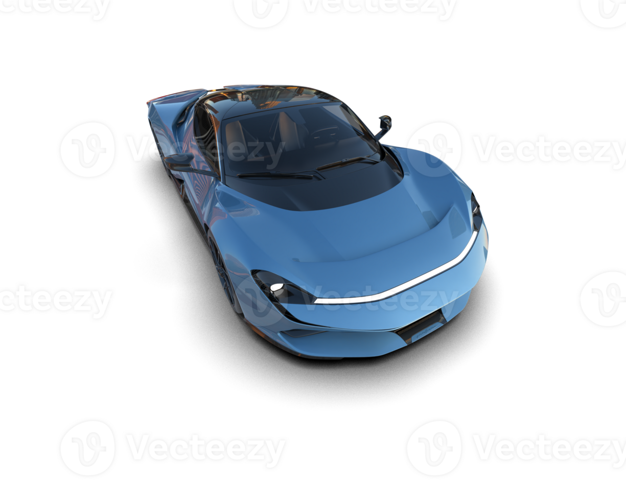 Realistic sport car isolated on background. 3d rendering - illustration png