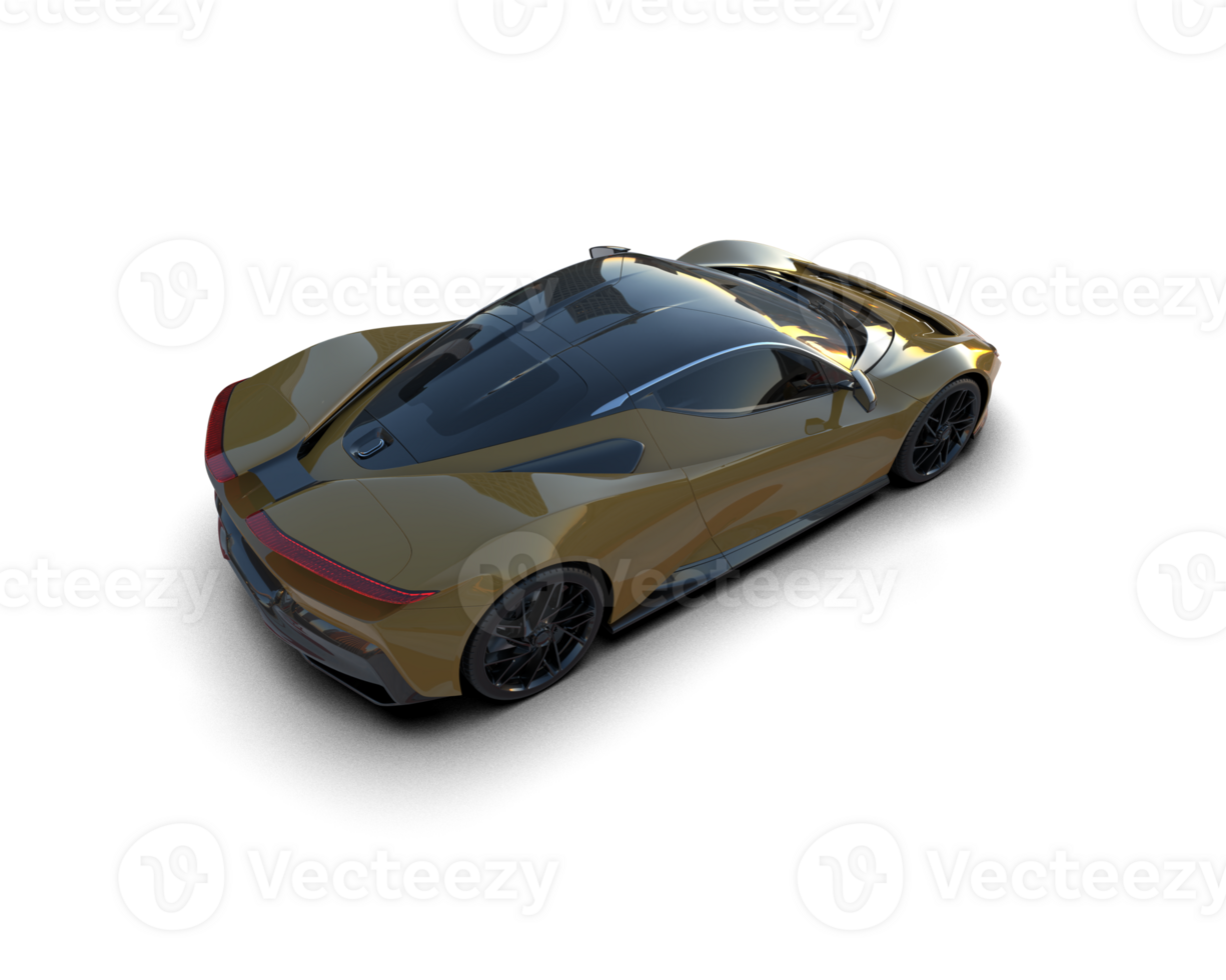 Realistic sport car isolated on background. 3d rendering - illustration png