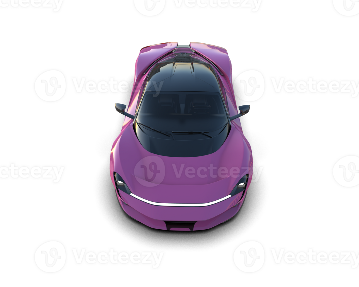 Realistic sport car isolated on background. 3d rendering - illustration png