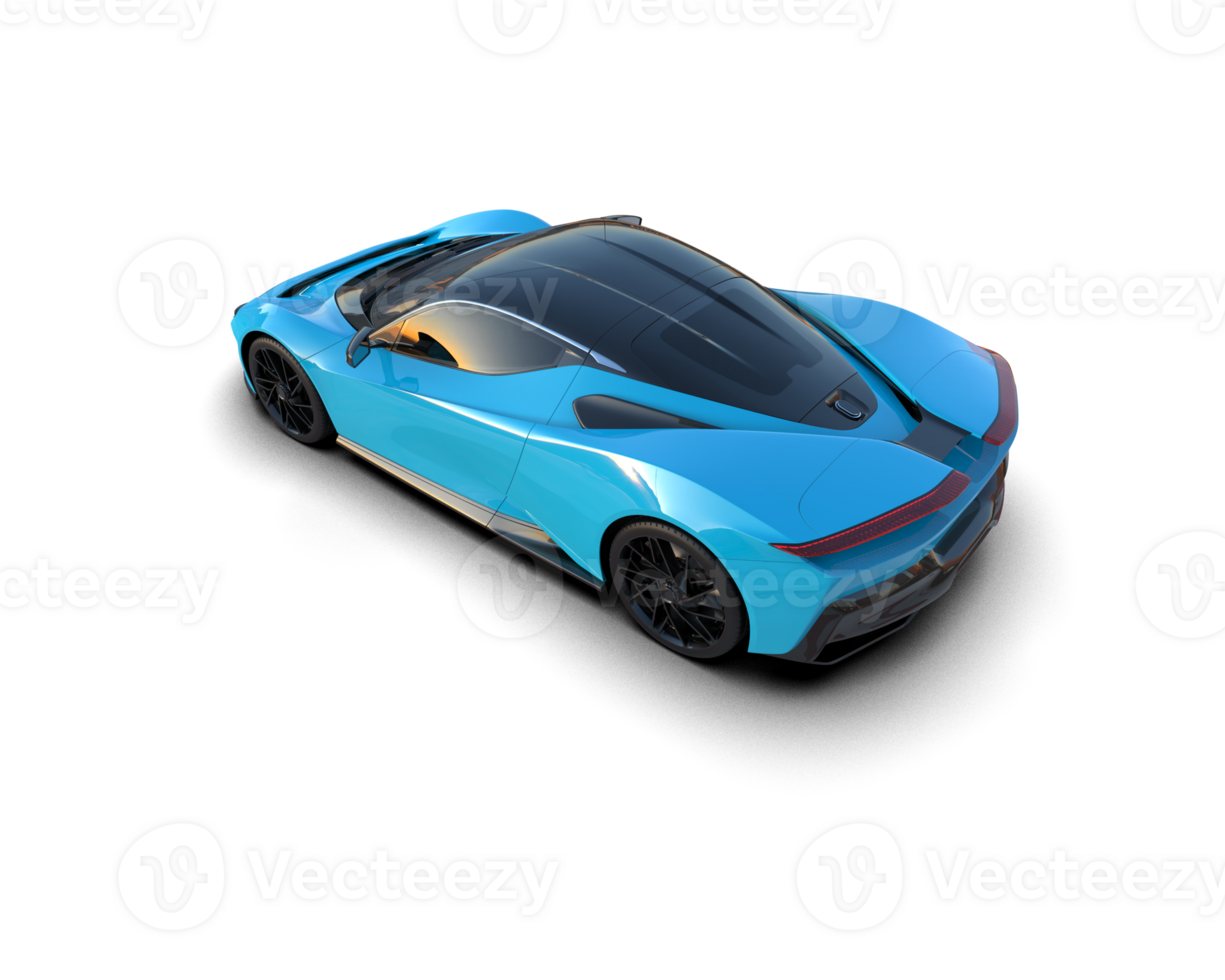 Realistic sport car isolated on background. 3d rendering - illustration png