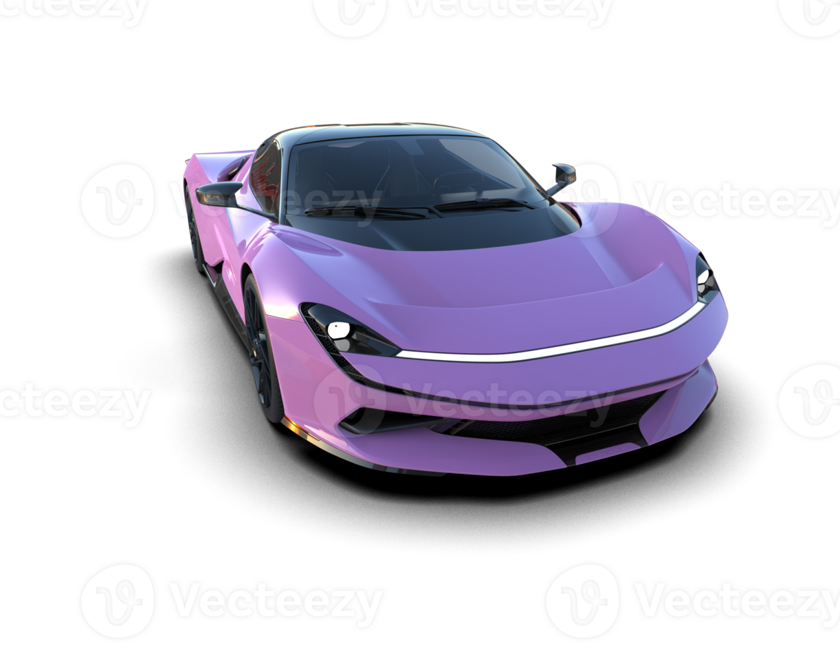 Realistic sport car isolated on background. 3d rendering - illustration png