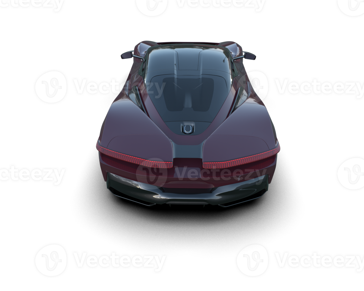 Realistic sport car isolated on background. 3d rendering - illustration png