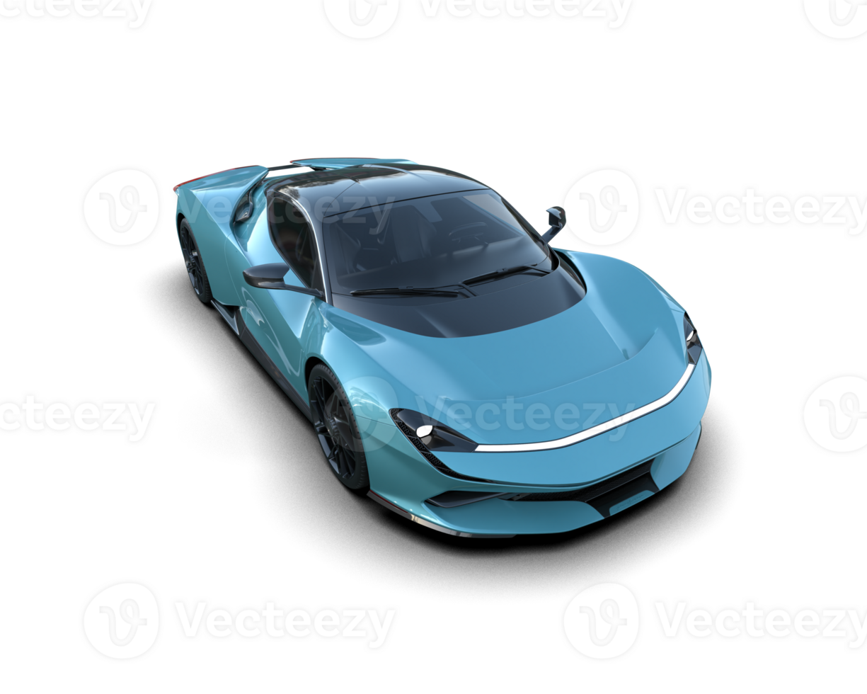 Realistic sport car isolated on background. 3d rendering - illustration png