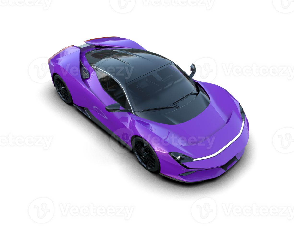 Realistic sport car isolated on background. 3d rendering - illustration png