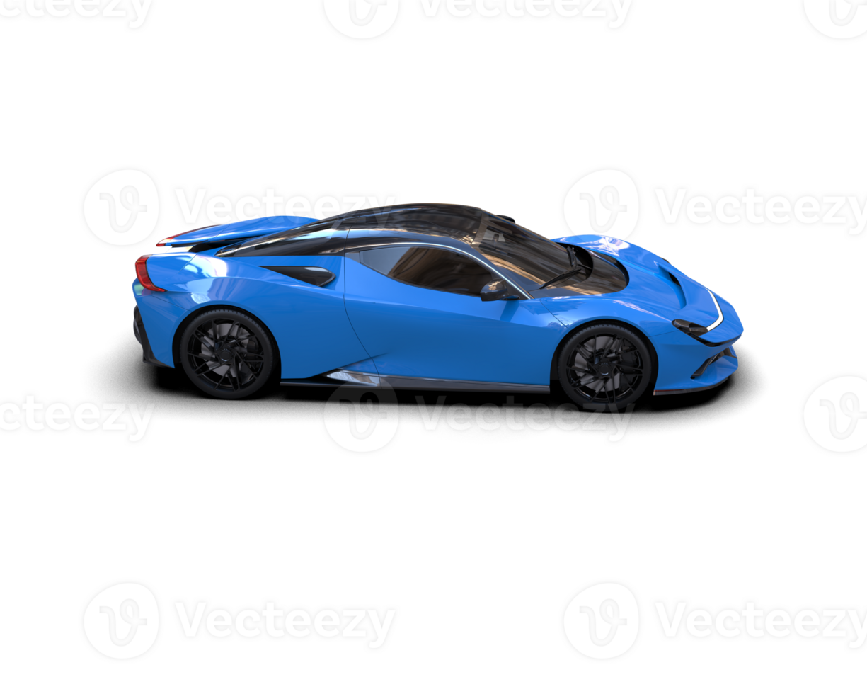 Realistic sport car isolated on background. 3d rendering - illustration png