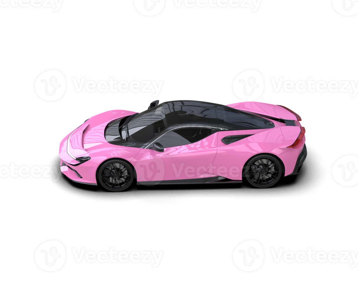 Realistic sport car isolated on background. 3d rendering - illustration png