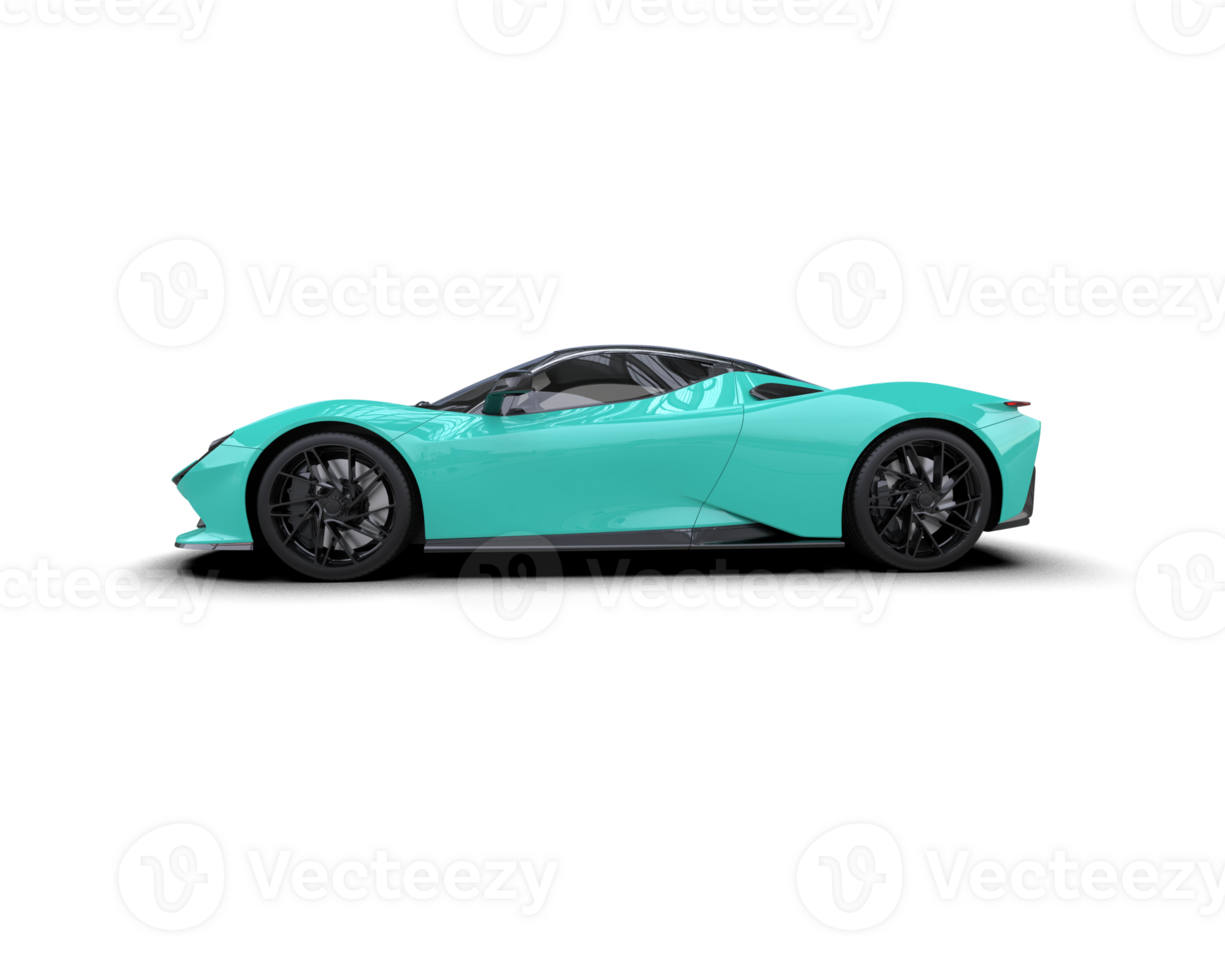 Realistic sport car isolated on background. 3d rendering - illustration png