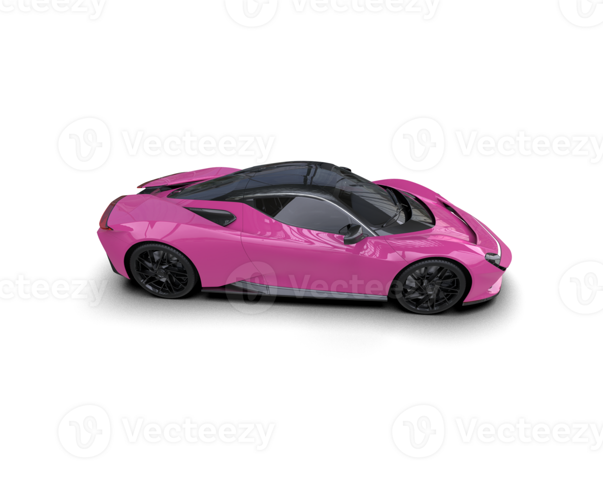 Realistic sport car isolated on background. 3d rendering - illustration png