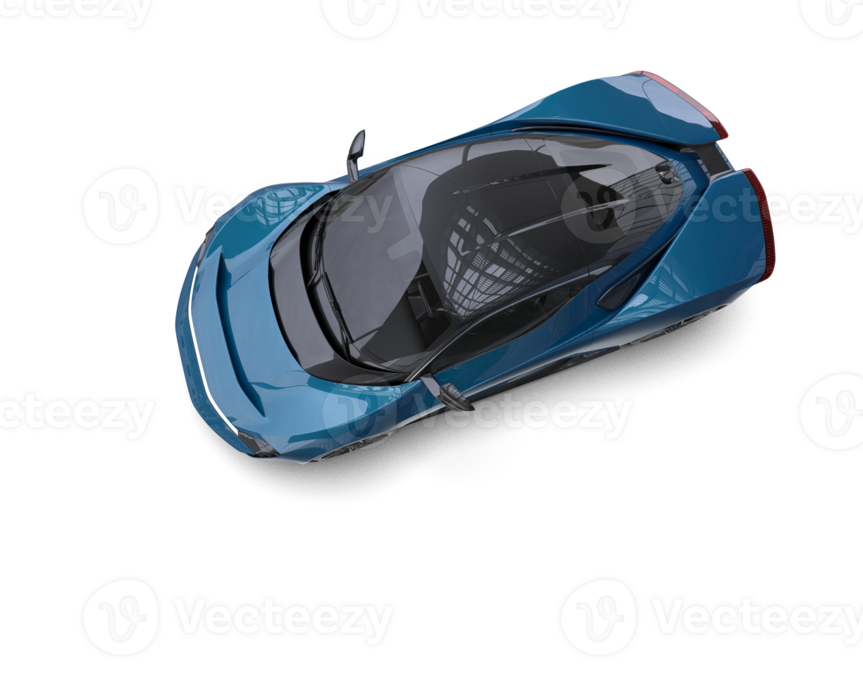 Realistic sport car isolated on background. 3d rendering - illustration png