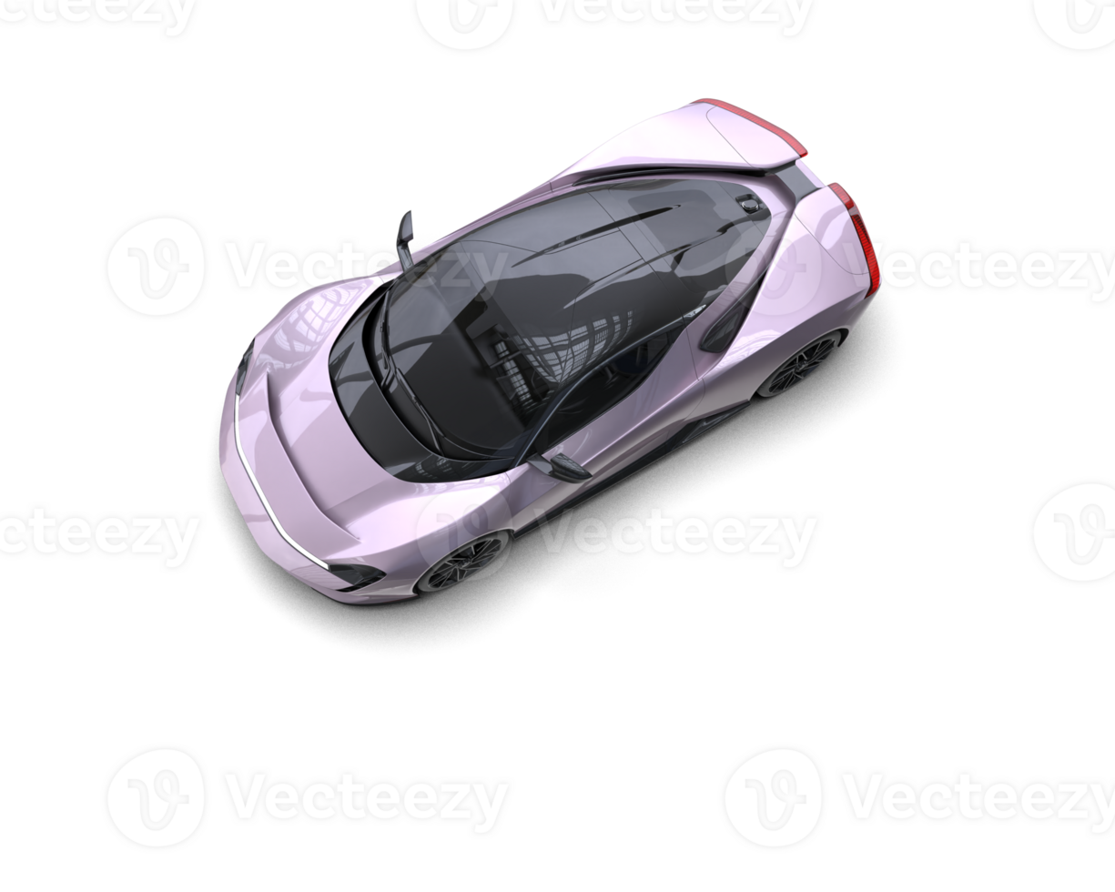 Realistic sport car isolated on background. 3d rendering - illustration png