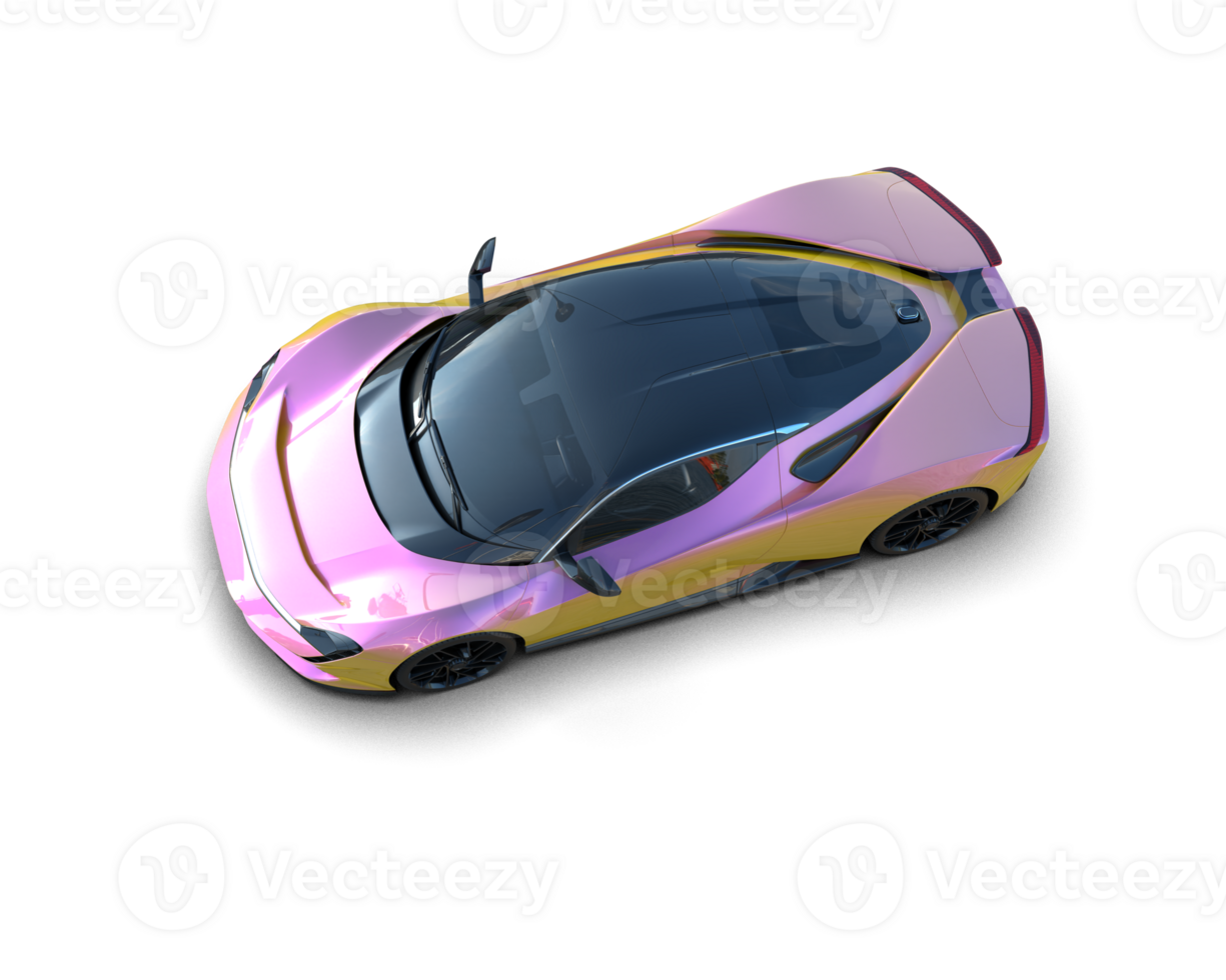 Realistic sport car isolated on background. 3d rendering - illustration png