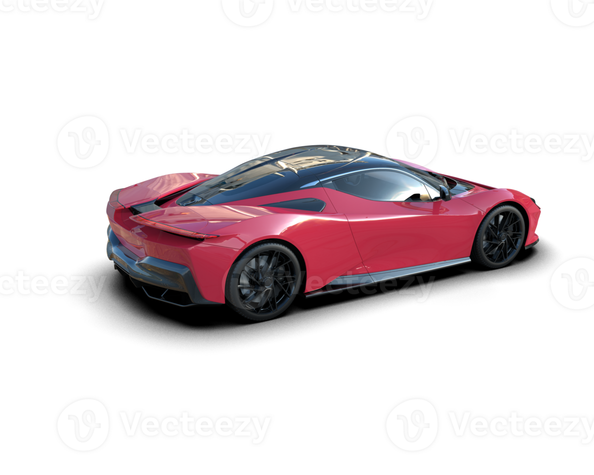 Realistic sport car isolated on background. 3d rendering - illustration png