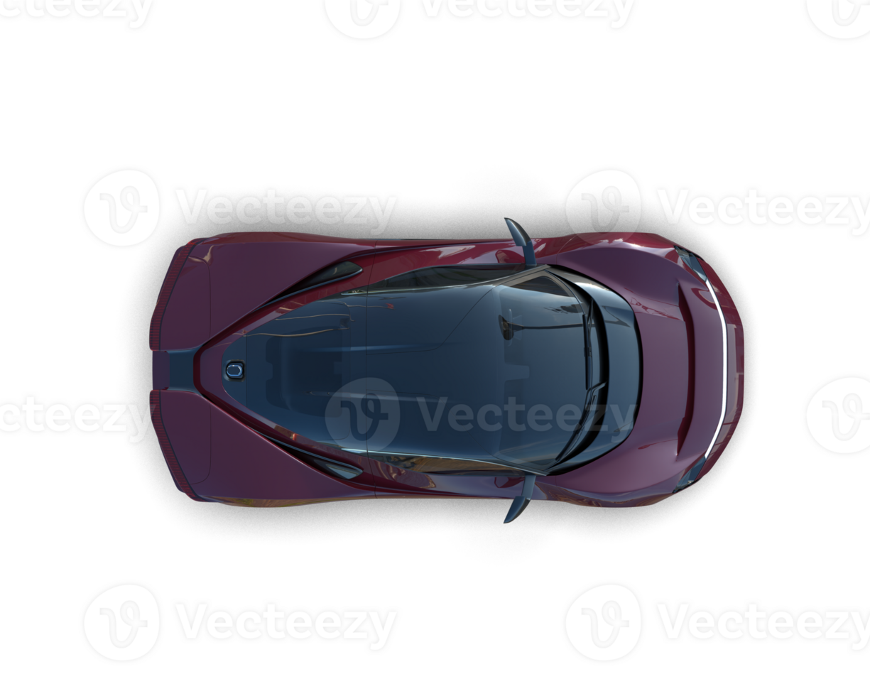 Realistic sport car isolated on background. 3d rendering - illustration png