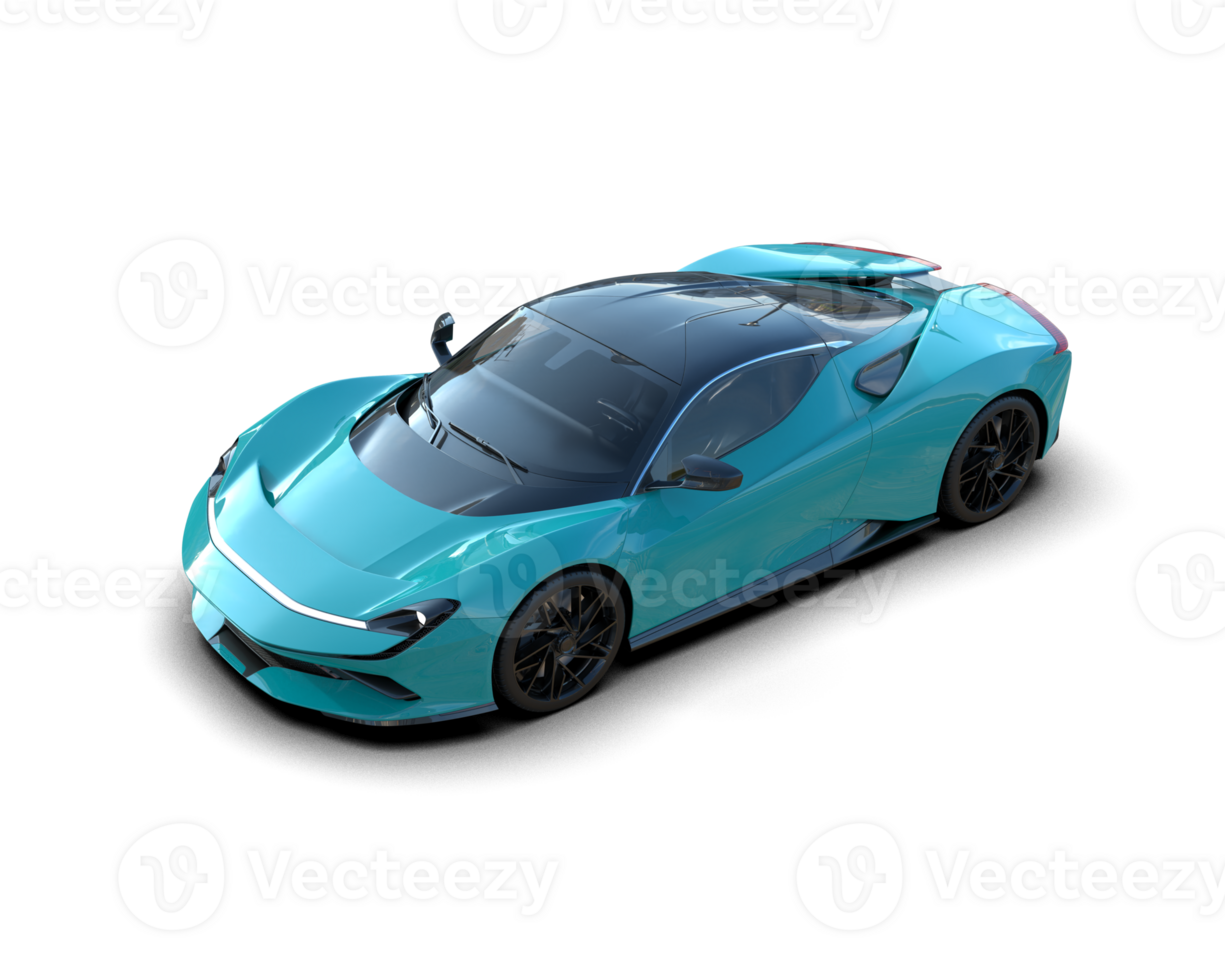 Realistic sport car isolated on background. 3d rendering - illustration png