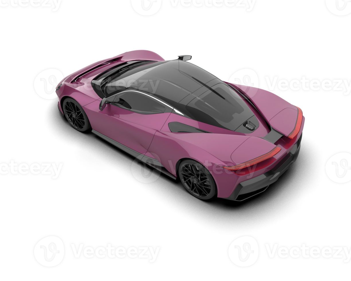 Realistic sport car isolated on background. 3d rendering - illustration png