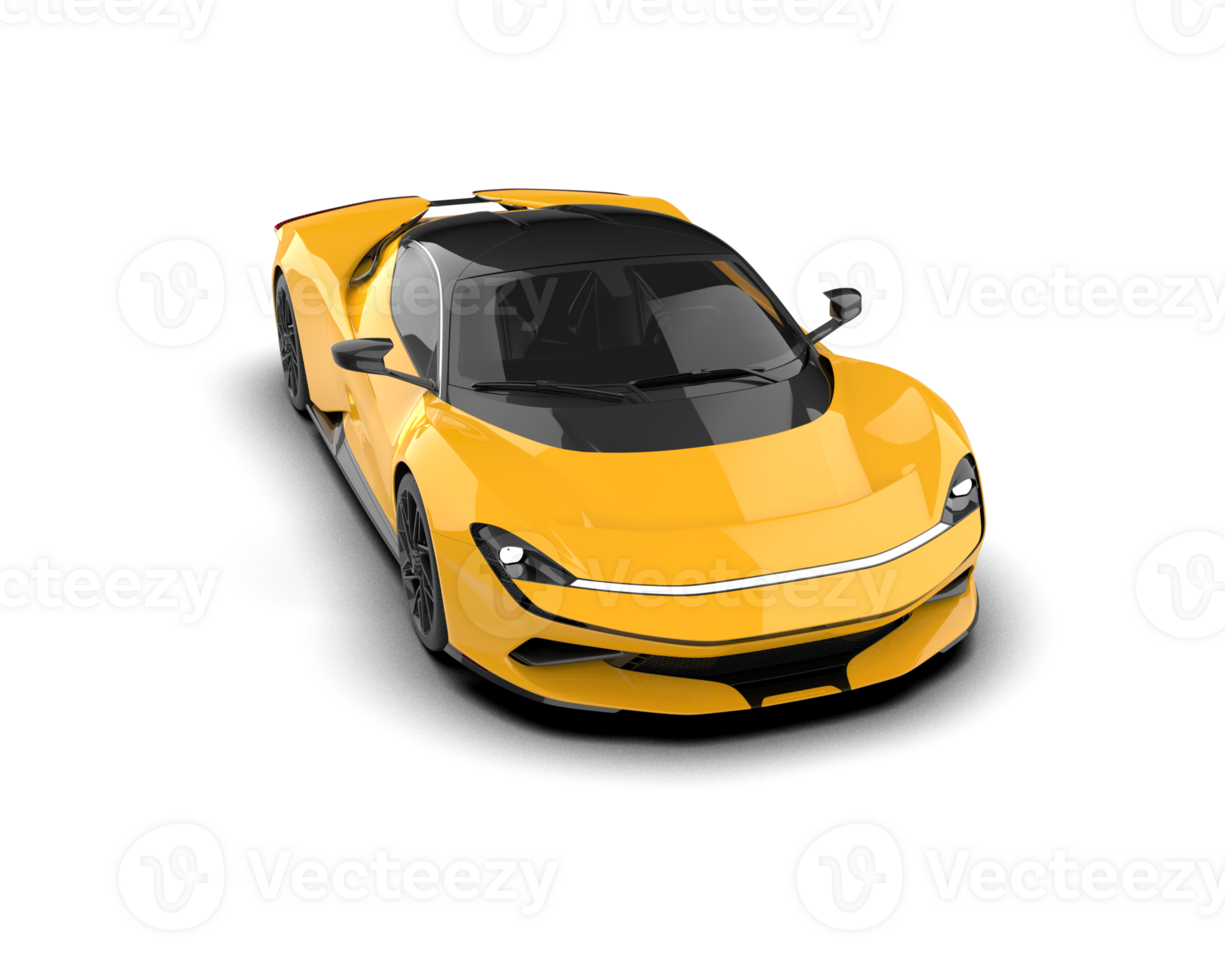 Realistic sport car isolated on background. 3d rendering - illustration png