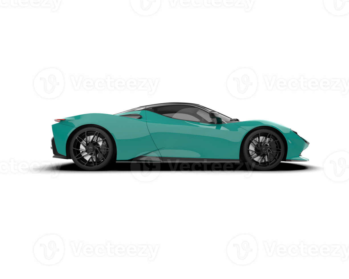 Realistic sport car isolated on background. 3d rendering - illustration png