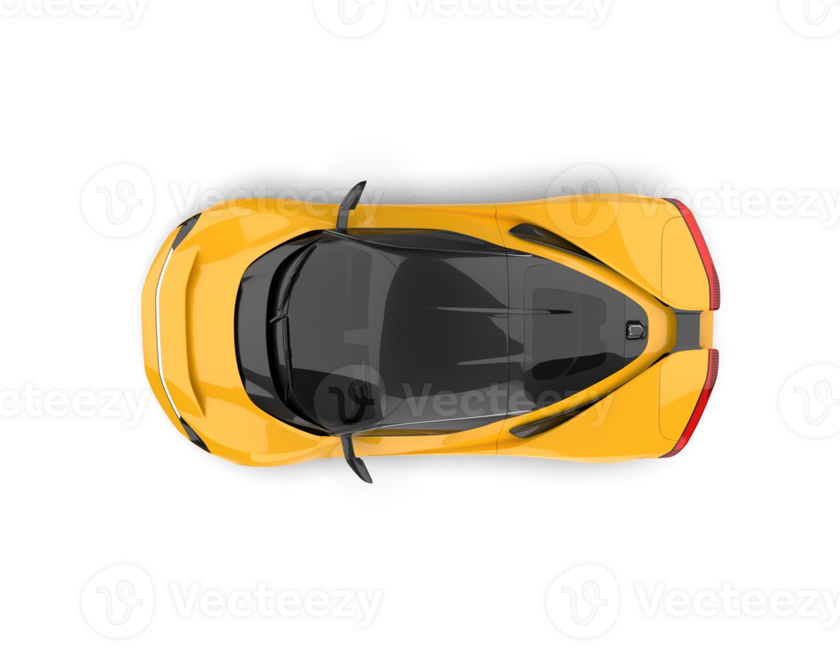 Realistic sport car isolated on background. 3d rendering - illustration png