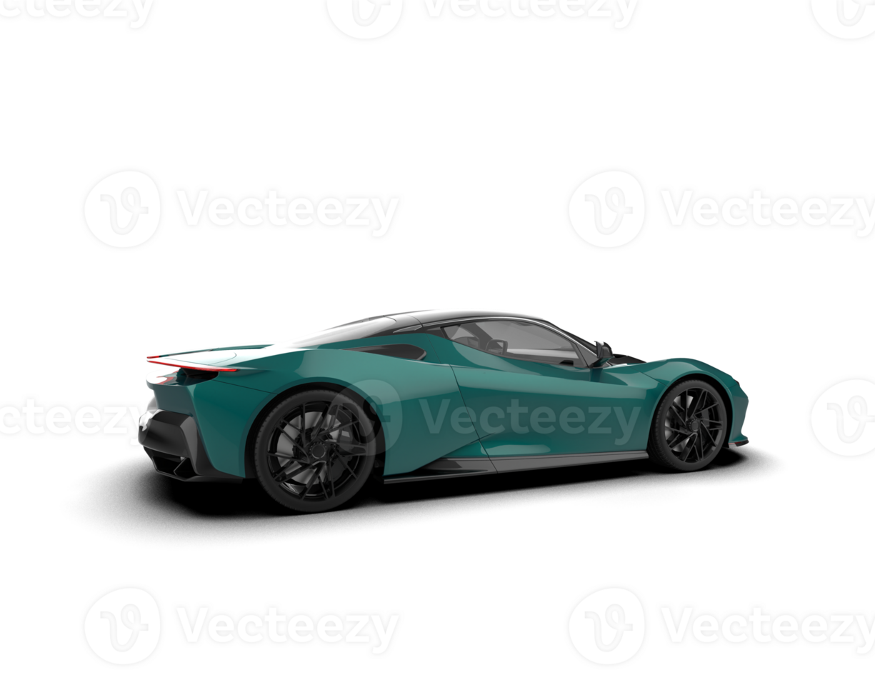 Realistic sport car isolated on background. 3d rendering - illustration png