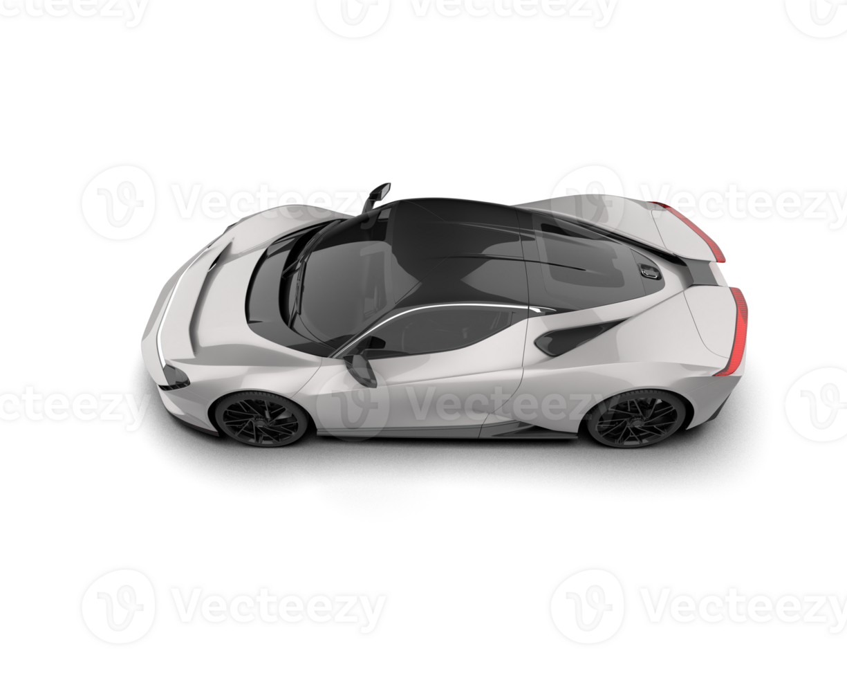 Realistic sport car isolated on background. 3d rendering - illustration png