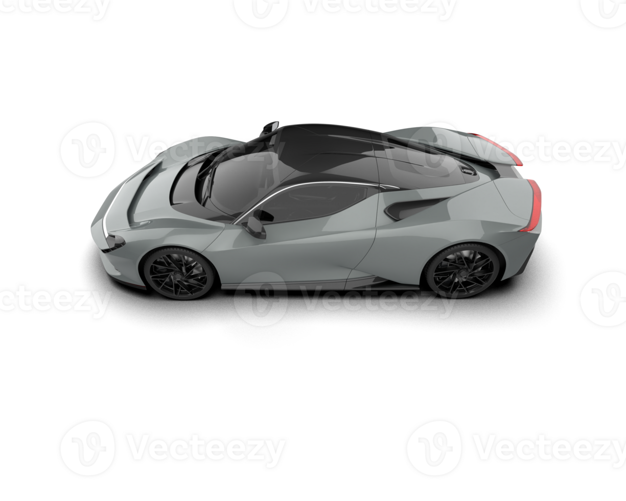 Realistic sport car isolated on background. 3d rendering - illustration png
