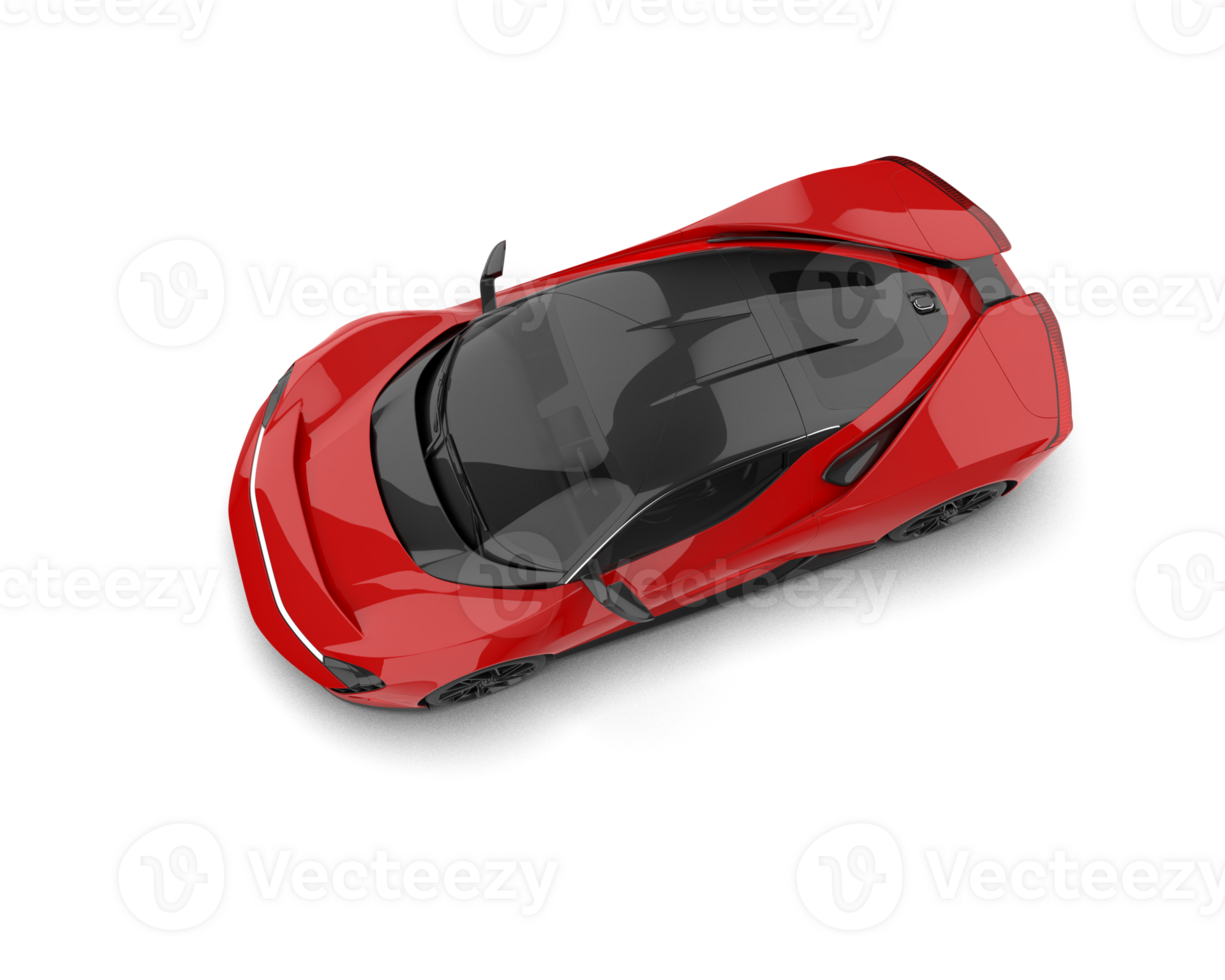 Realistic sport car isolated on background. 3d rendering - illustration png