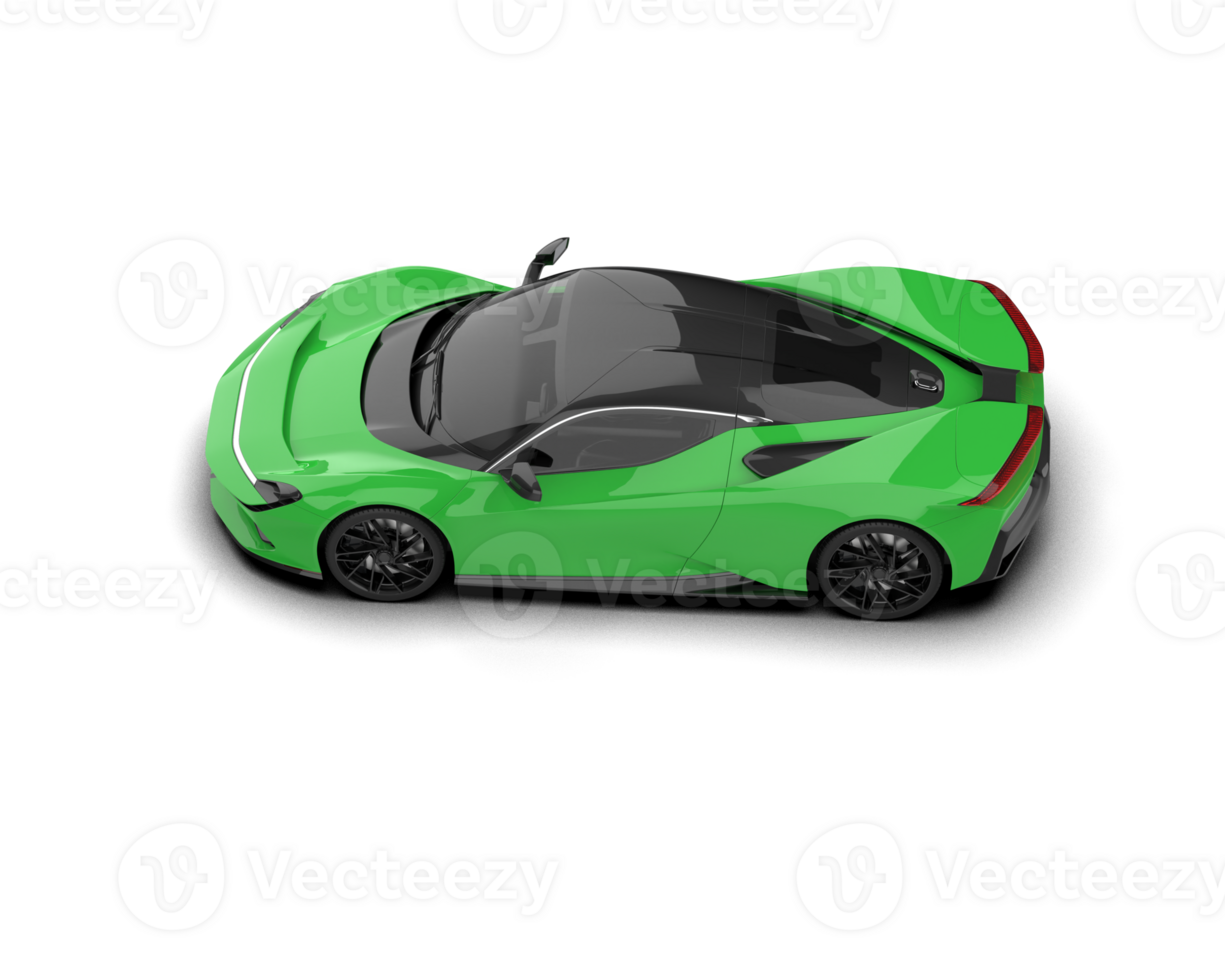 Realistic sport car isolated on background. 3d rendering - illustration png