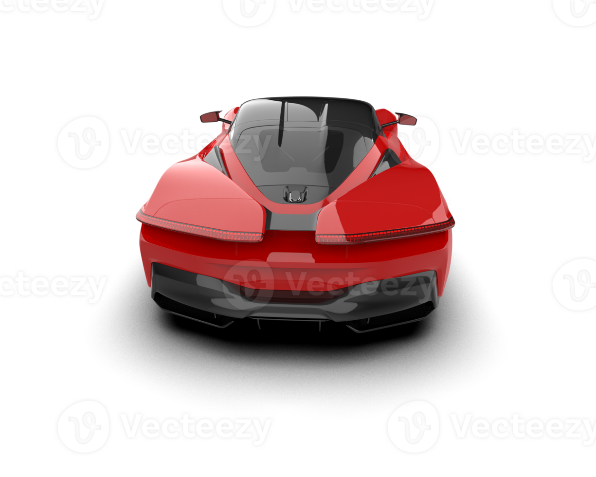 Realistic sport car isolated on background. 3d rendering - illustration png