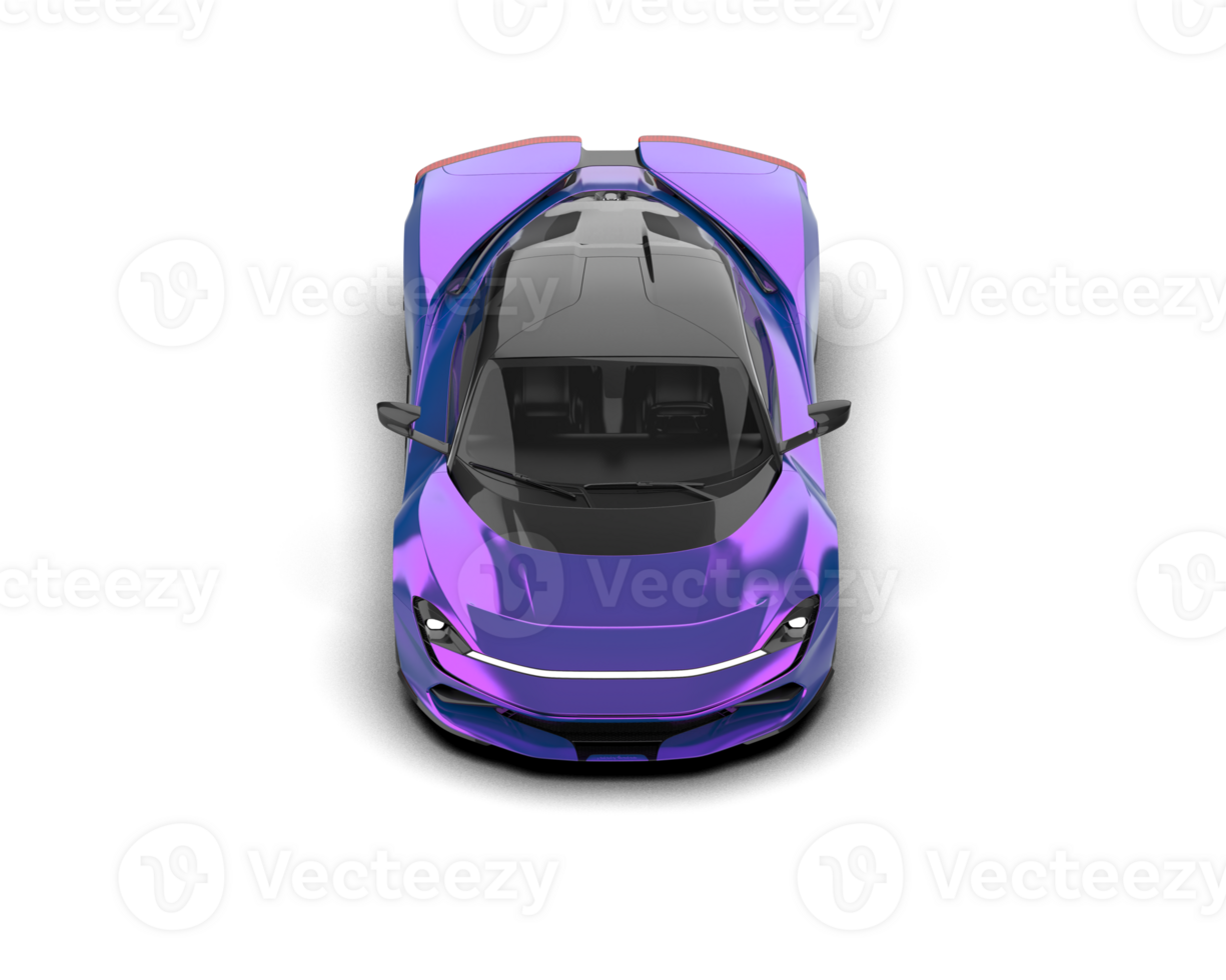 Realistic sport car isolated on background. 3d rendering - illustration png