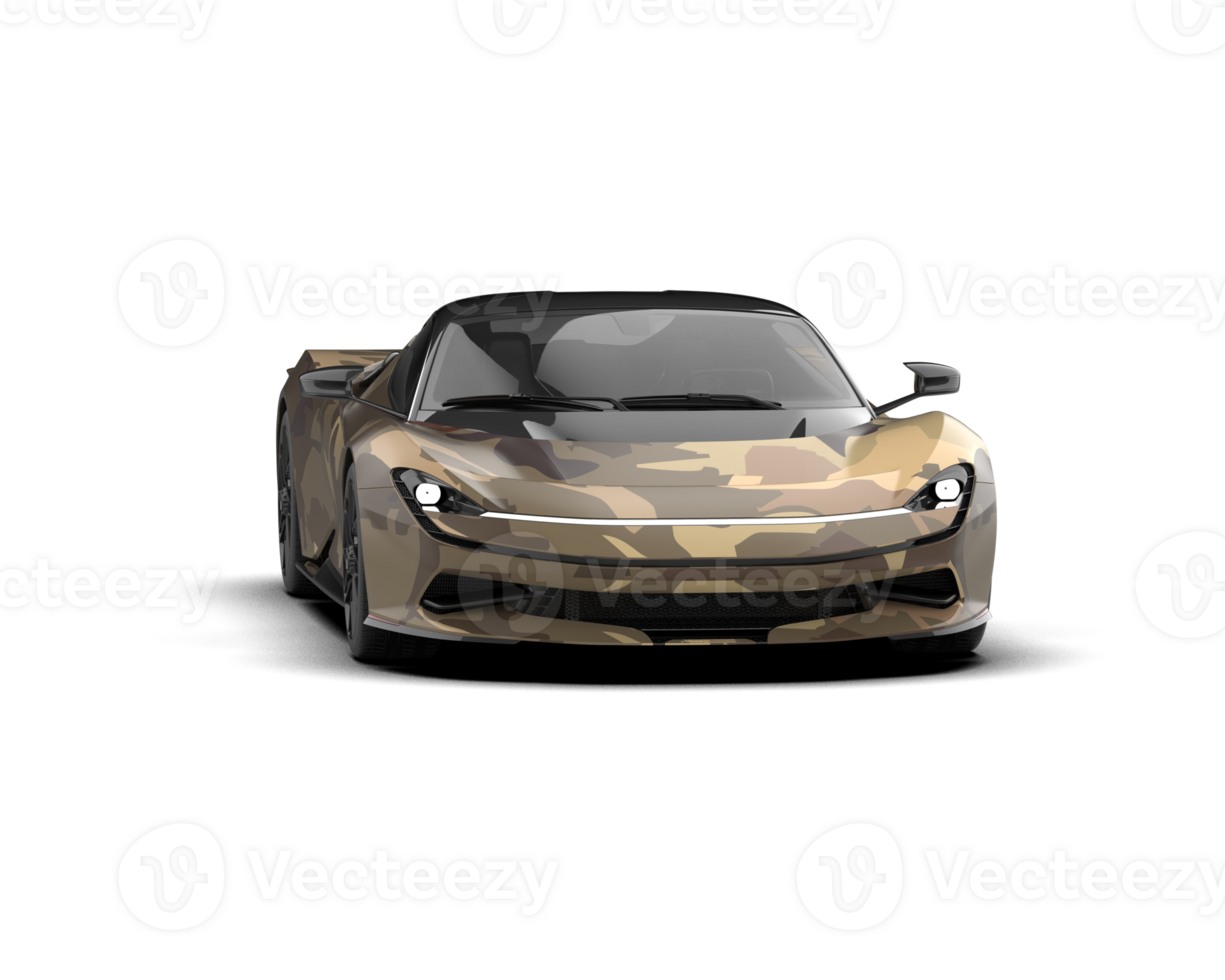 Realistic sport car isolated on background. 3d rendering - illustration png