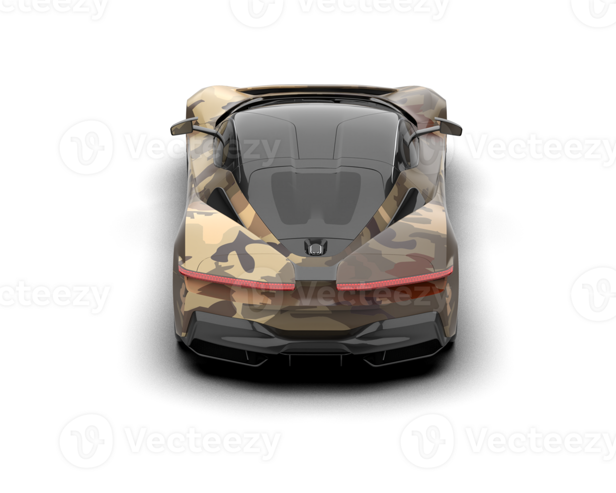 Realistic sport car isolated on background. 3d rendering - illustration png